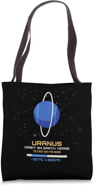 Solar System Planets Uranus Astronomy and Space Graphics Tote Bag