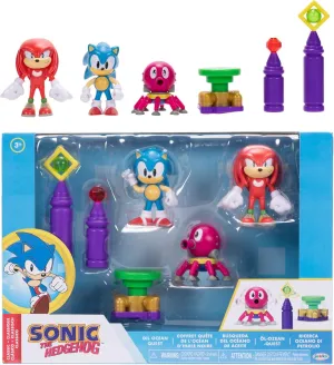 Sonic The Hedgehog Action Figure 2.5" Oil Ocean Diorama