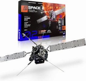 Space O DIY Engineering Kit - Solar Orbiter Model Building Kit - Solar-Powered Science Toy Kits - Educational STEM Kit, Electrical Engineering Kit - DIY Toy Gift for Adults, Teens, Kids 14 