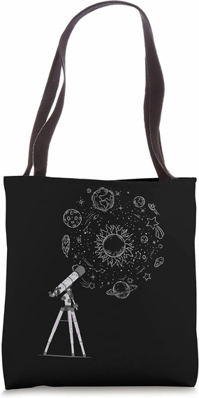 Space Science Telescope Astronomer Galaxy Stars Astronomy Tote Bag