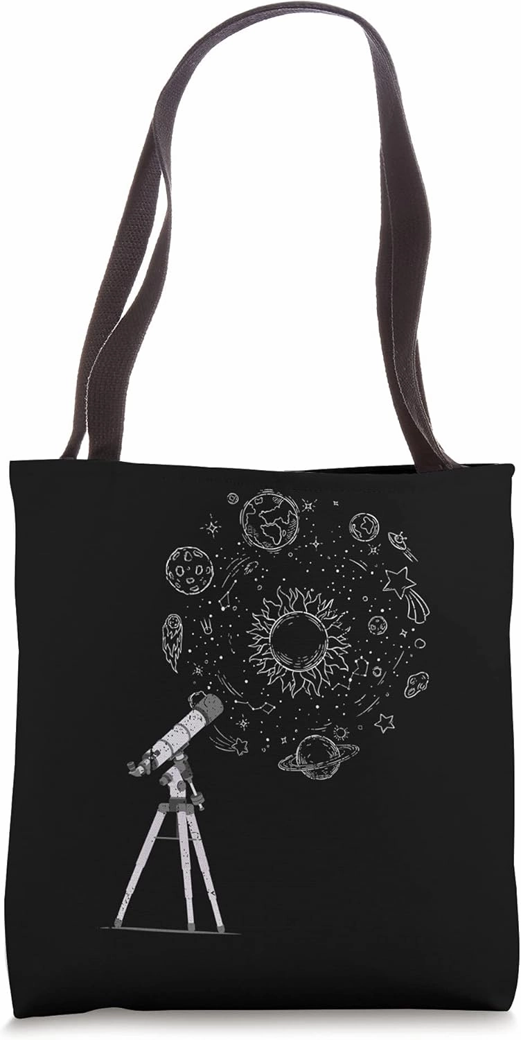 Space Science Telescope Astronomer Galaxy Stars Astronomy Tote Bag