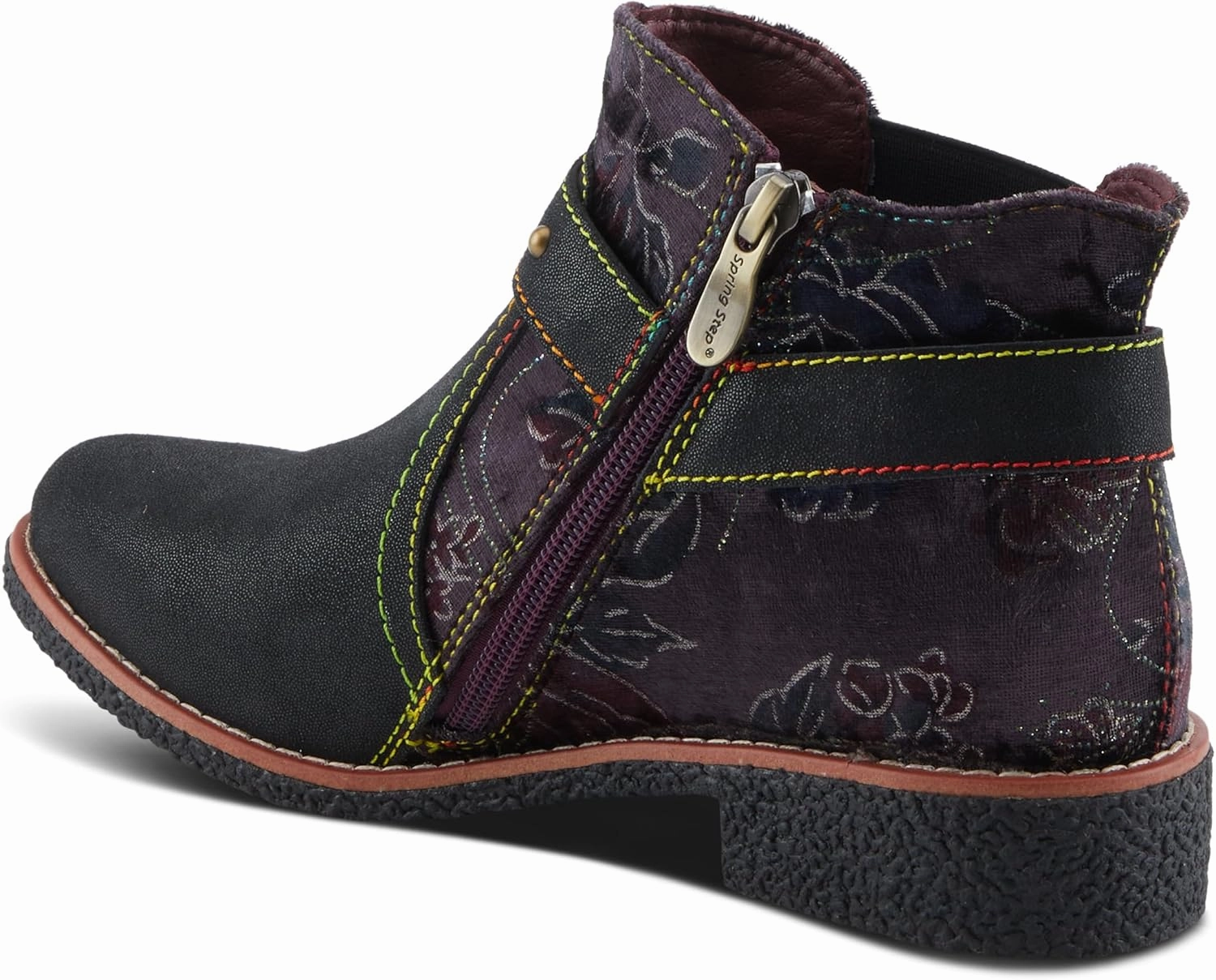 Spring Step L'Artiste Airies Women's Chelsea Boot - Edgy Studs, Ornate Embellishments, Show-Stopping Style