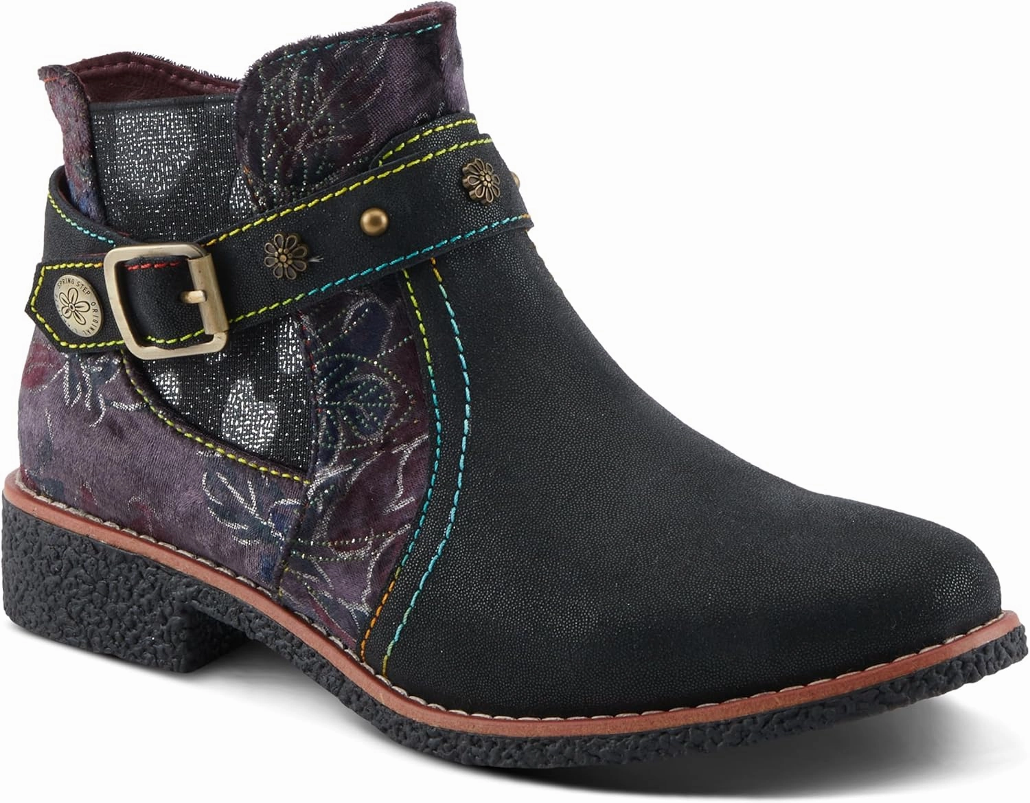 Spring Step L'Artiste Airies Women's Chelsea Boot - Edgy Studs, Ornate Embellishments, Show-Stopping Style