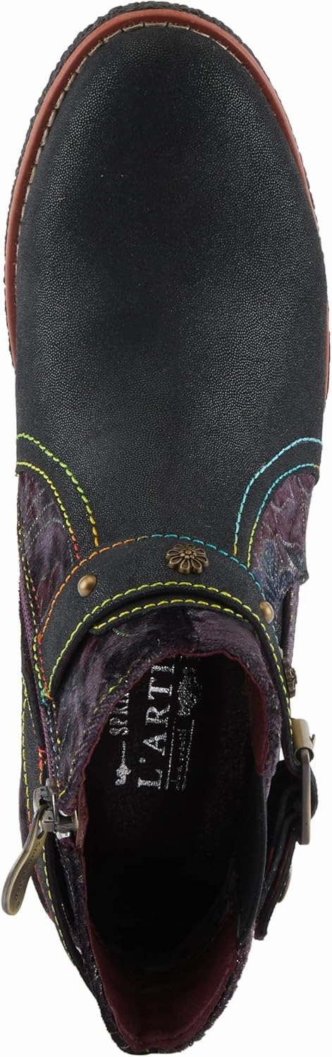Spring Step L'Artiste Airies Women's Chelsea Boot - Edgy Studs, Ornate Embellishments, Show-Stopping Style