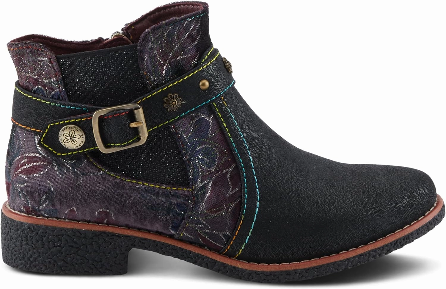Spring Step L'Artiste Airies Women's Chelsea Boot - Edgy Studs, Ornate Embellishments, Show-Stopping Style