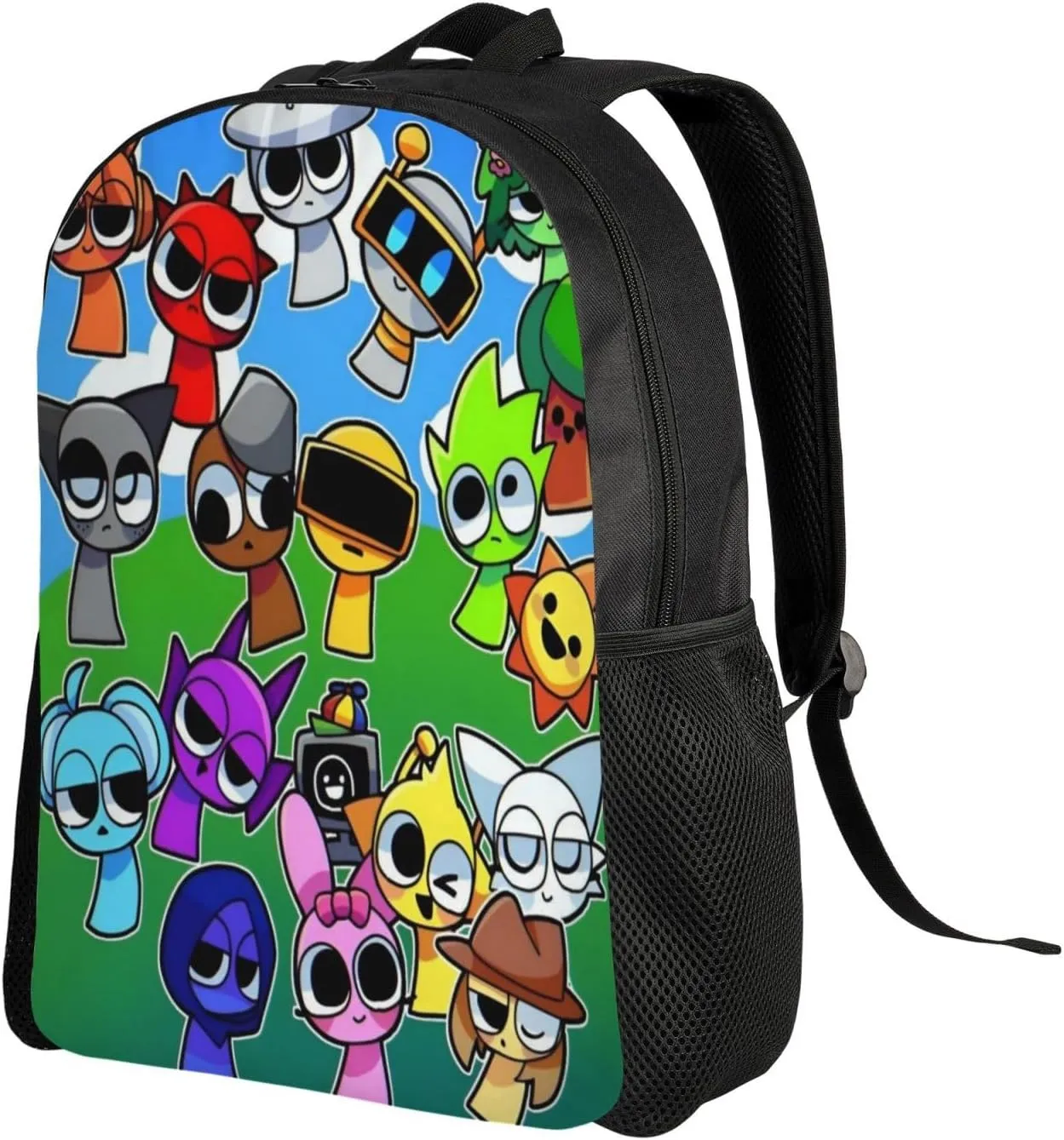 Sprunki Backpack, Oxford Cloth Travel Backpack, Sturdy And Durable
