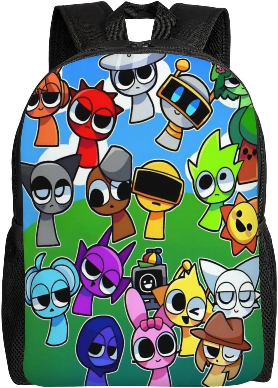 Sprunki Backpack, Oxford Cloth Travel Backpack, Sturdy And Durable