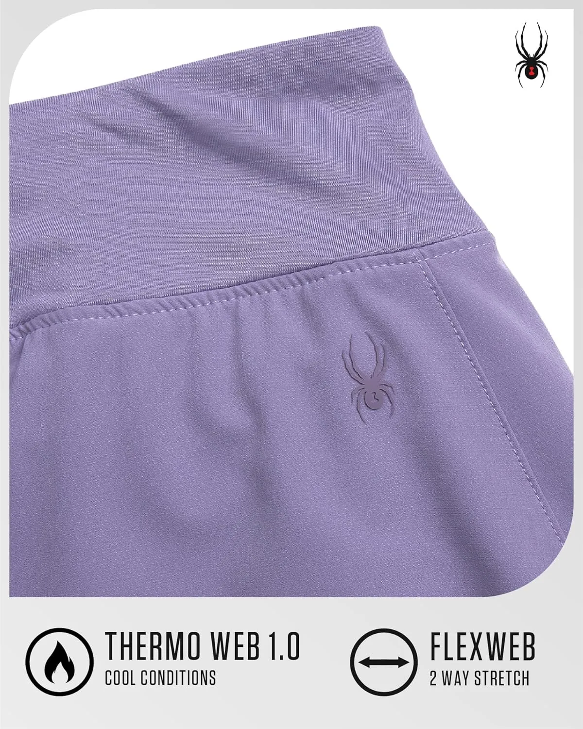Spyder Womens Athletic Skort - Stretchy Skirt with Shorts Underneath - Womens Tennis Skirt for Sports Running Workout (S-XL)