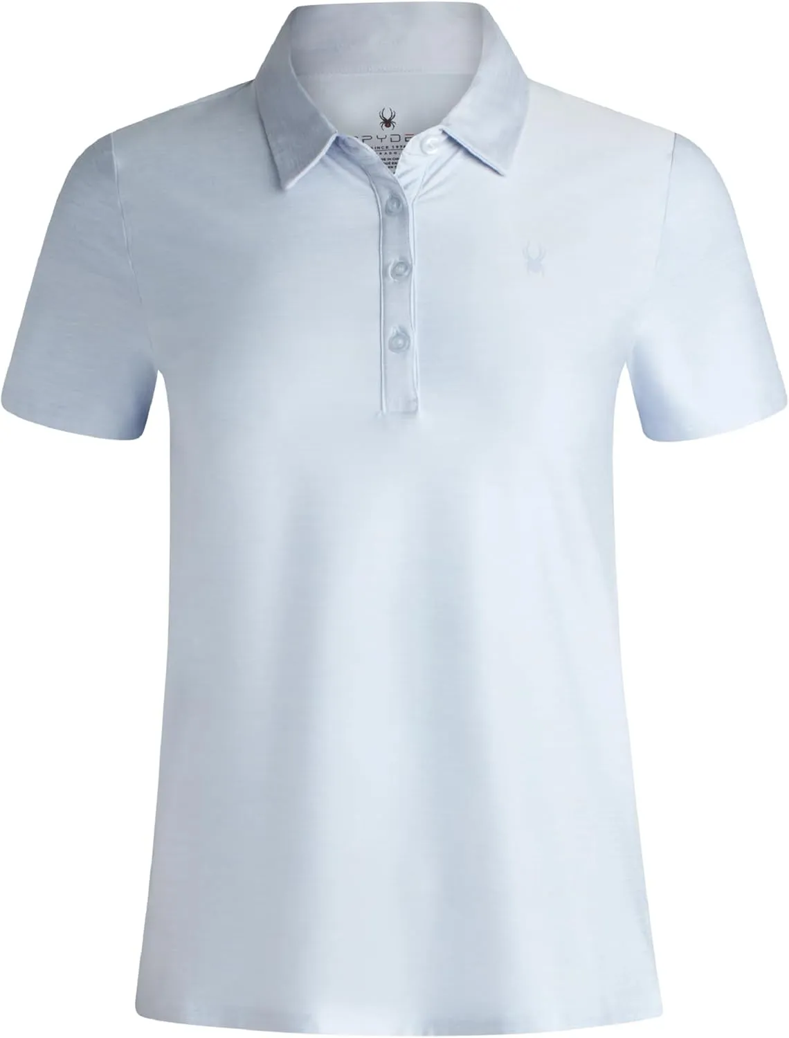 Spyder Womens Golf Shirt - Lightweight Moisture Wicking 4-Button Polo Shirts for Women with UPF 30  Sun Protection for Sports