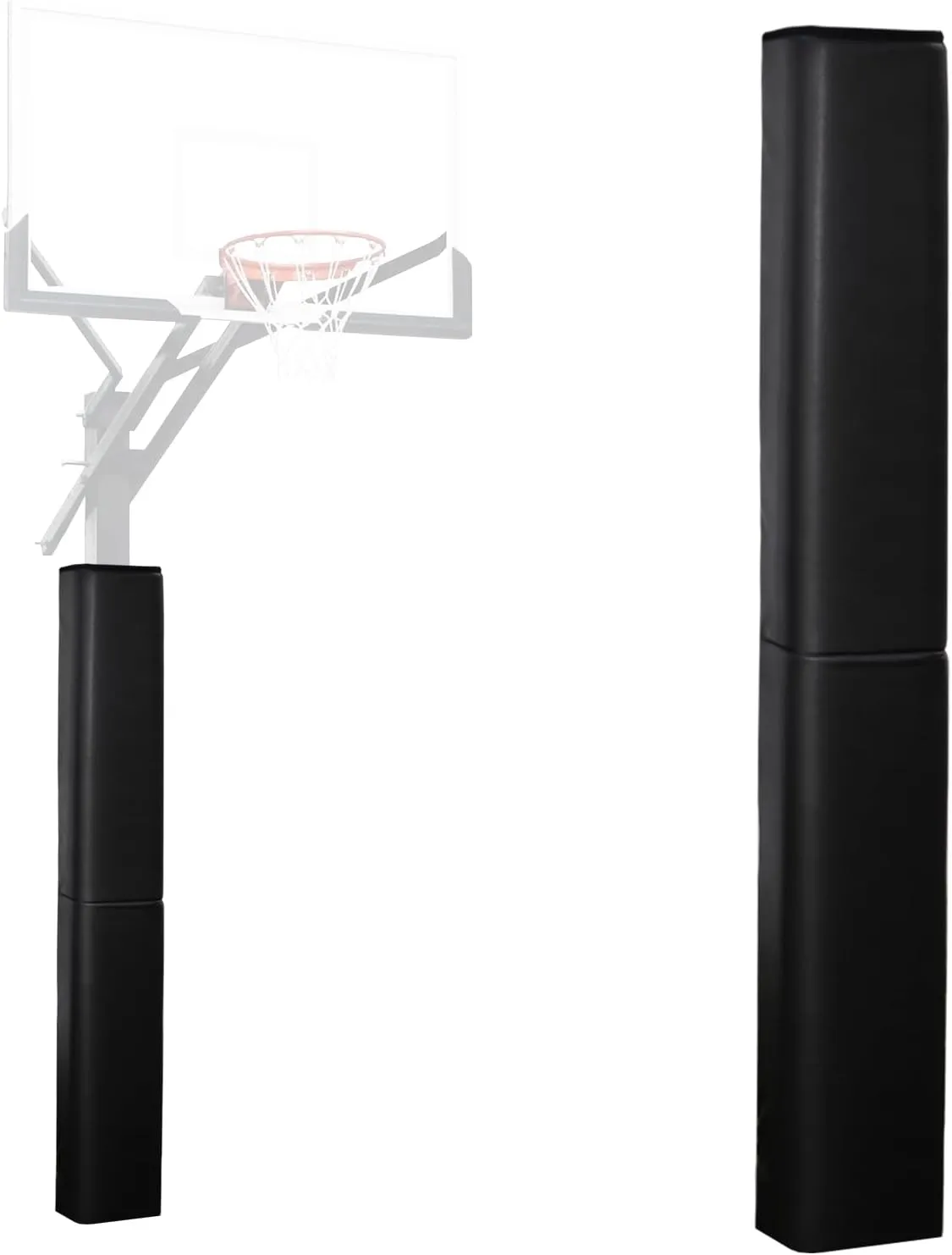 Square Pole Padding Basketball Pole Pads Heavy Duty Square Pads Outdoor Fits 4"x4", 5"x5", 6"x6",6"x8", 8"x8" Poles Waterproof UV-Resistant Durable Protection Pads