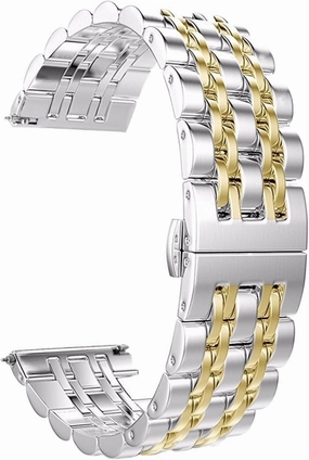 Stainless Steel Watch Strap Metal Replacement Watchbands 22mm 20mm Men Woman Universal Bracelet