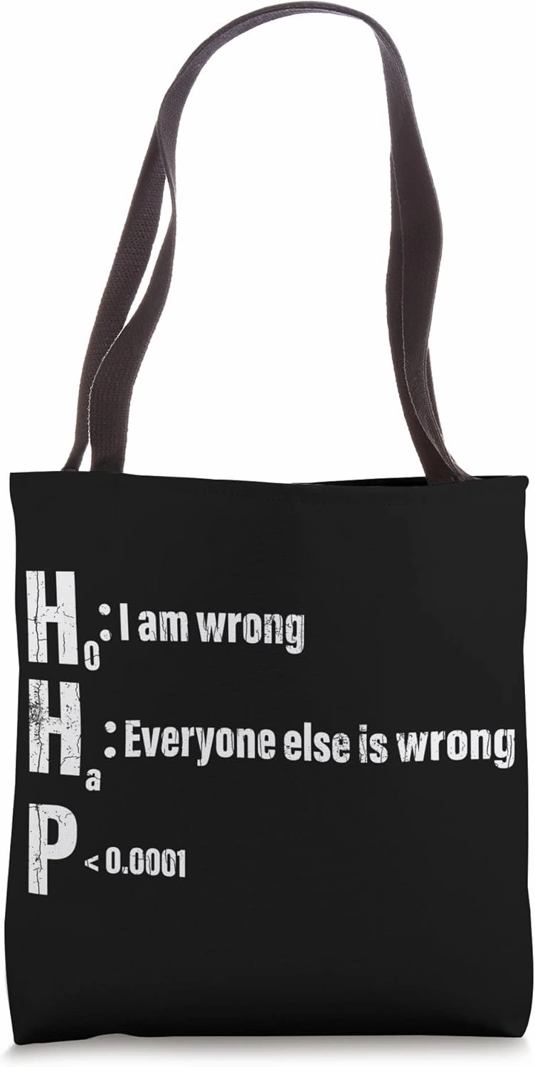 Statistics Data Science Funny Scientist Computer Graphic Tote Bag