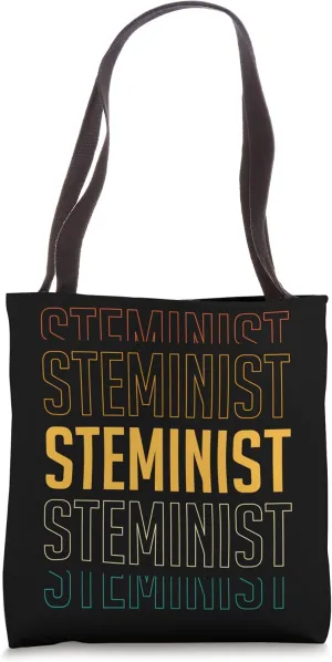 Steminist Equality Female Nerdy Equal Women in Stem Tote Bag