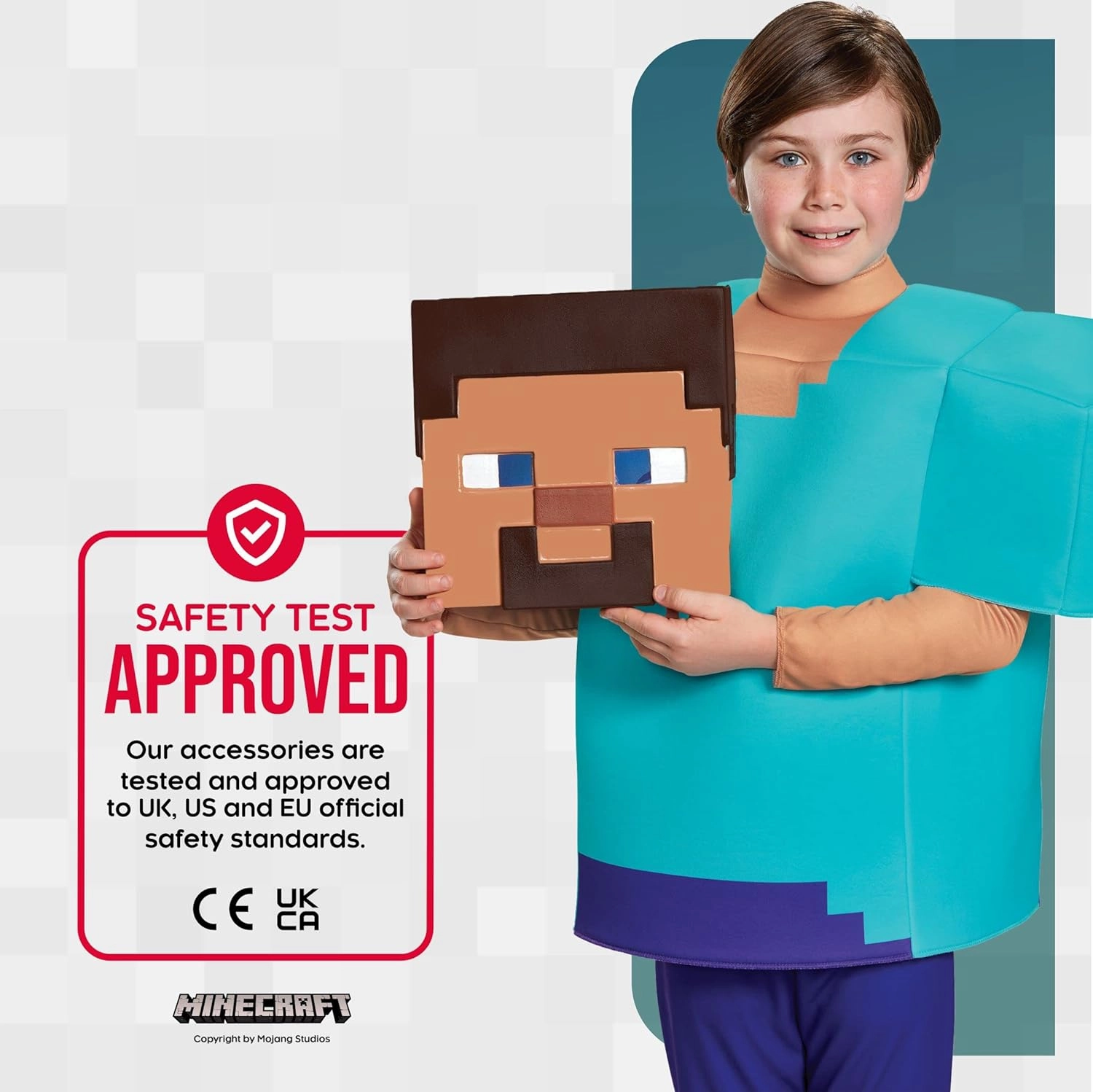 Steve Classic Minecraft Costume, Multicolor, Large (10-12)