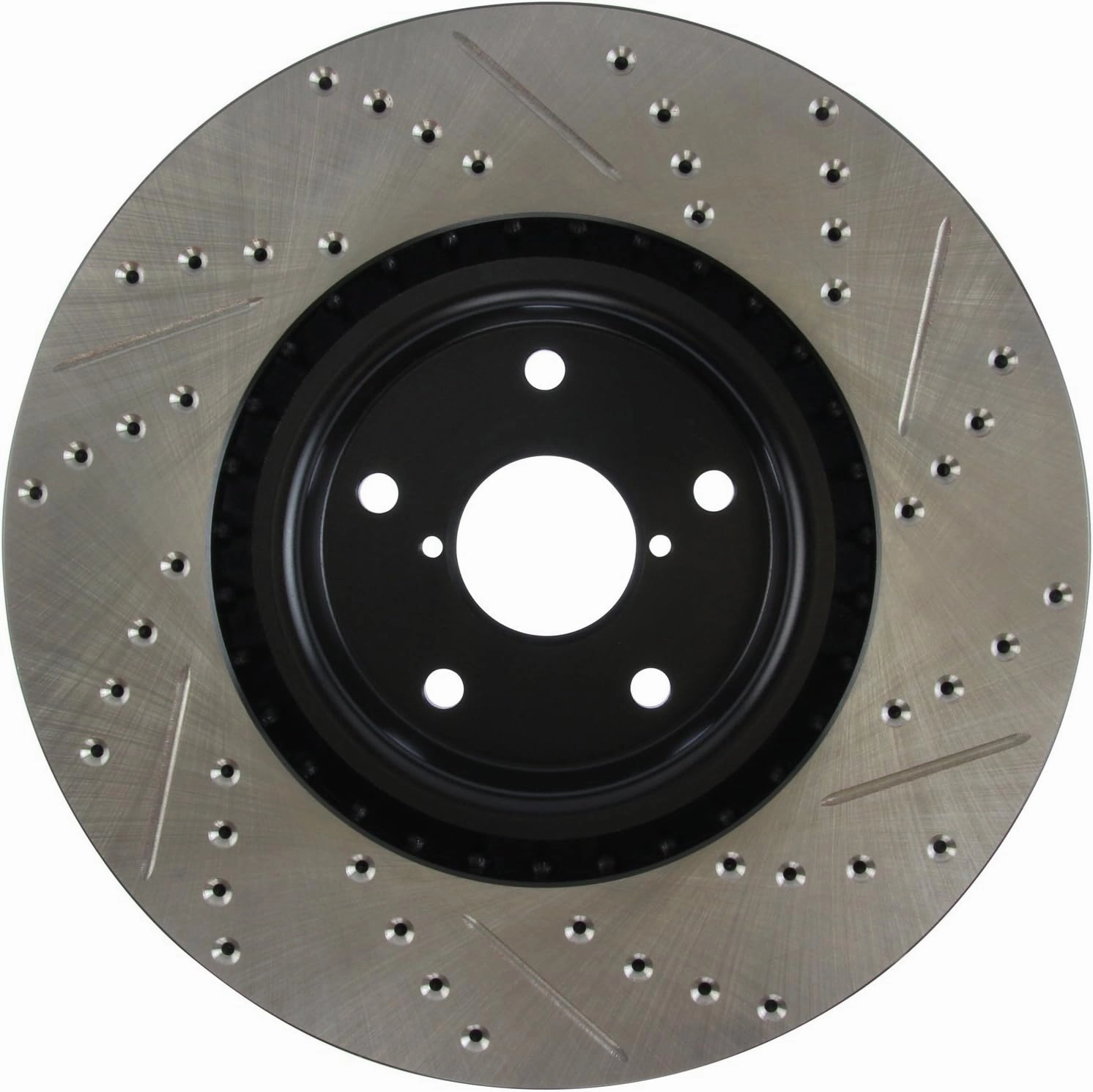 StopTech 127.47022R Sport Front Right Drilled/Slotted Disc Brake Rotor - Fits Select Subaru Impreza and WRX STI Vehicles