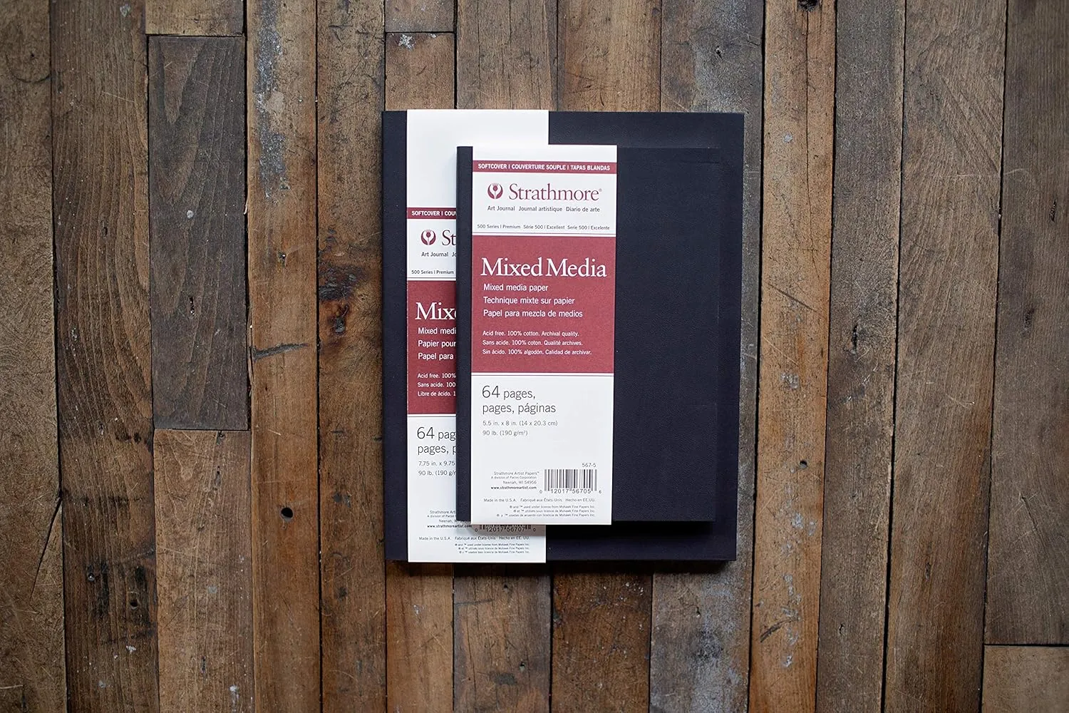 Strathmore (567-5 500 Series Softcover Mixed Media Art Journal, 5.5"x8", 32 Sheets