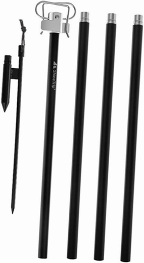 Sturdy Outdoor Tent Hanging Rack Aluminum Alloy Lantern Stand Multi-Purpose Camping Lamp Pole Clamp