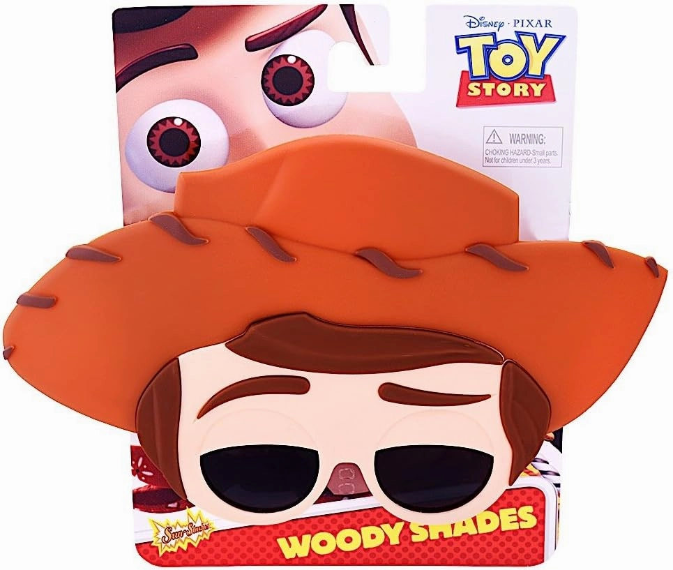 Sun-Staches Official Disney Toy Story Sunglasses | Woody, Buzz or Forky Costume Accessory Mask