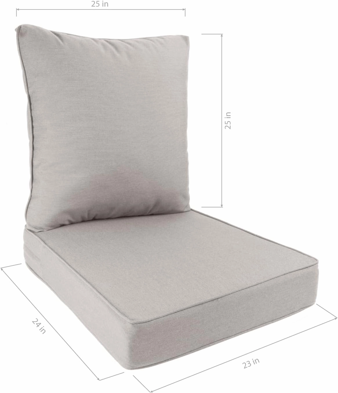 Sunbrella Deep Seat Replacement Cushion Set (Dove)