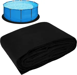 Svepndic 12ft Thickened Round Pool Liner Pad for Above Ground Swimming Pools,Swimming Pool Ground Cloth Above Ground Pool Mat Under Pool Floor Padding,Pool Equipment Pad