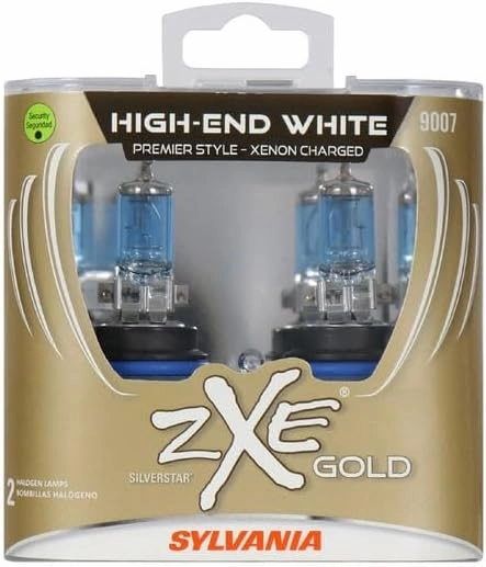SYLVANIA 9007 SilverStar zXe Gold Halogen Headlight Bulb, 2 Pack