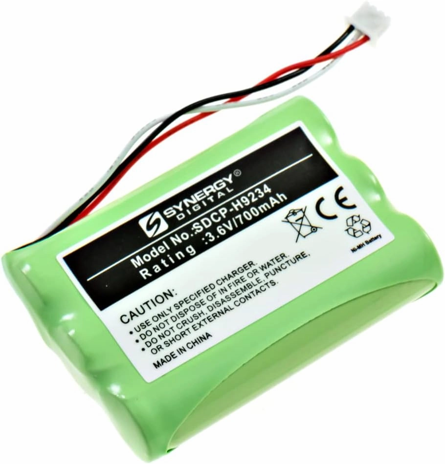 Synergy Digital Cordless Phone Batteries, Compatible with ELMEG 84743411, AH-AAA600F, P11, T016 Cordless Phone Batteries (Ni-MH, 3.6V, 700mAh), Set of 4
