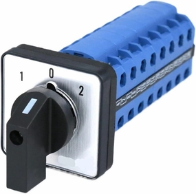 SZW26/LW26-20 3 Position 8 Phase 32 Terminals 20A Silver Contact Universal Rotary Changeover Switch 64X64 48X48 mm Panel(1 0 2 Panel 64X64mm)