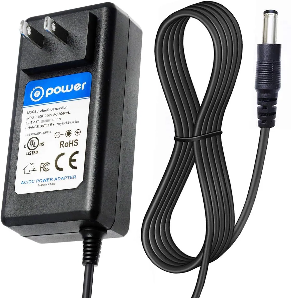 T-Power 12V Charger for Phillips Hue Go Smart Lighting 7602031 & Lumea Precision PL Hair Removal Device System SC2001,01 SC2002 IPL SC2003,00 IPL SC2004 IPL SC2006 Power Supply Cord