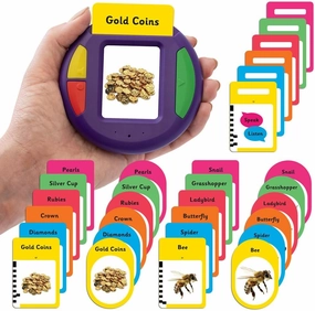 Talking Products Voice Recordable Talking Treasure Hunt Flash Card Reader Game. Interactive Educational Learning Resource for Primary School Children. Multi-Sensory Montessori Speaking & Listening Toy