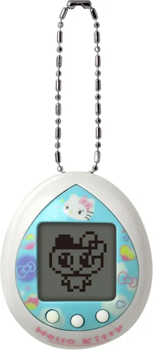 TAMAGOTCHI Bandai Hello Kitty (Blue) 50th Anniversary Special Edition (90166) | Collectible Virtual Pet | Theme Games, Exclusive Accessories and Memorial Design, 90167