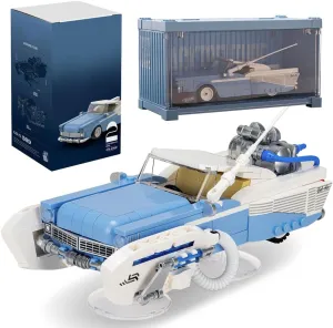 Technology Car Building Kit, 589 Pieces Sports Toy, Model Car Collection with Container Display Box