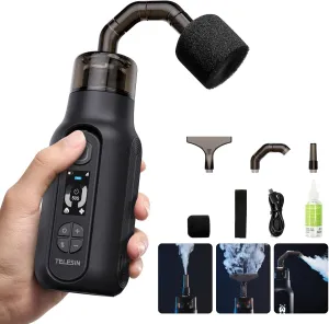 TELESIN C40 Portable Fog Machine for Photography, 40W Handheld Smoke Machine with Remote Control Mini Hand-held Fogger for Outdoor Events, Parties, Stage Effects, Halloween, Disinfection or Weddings