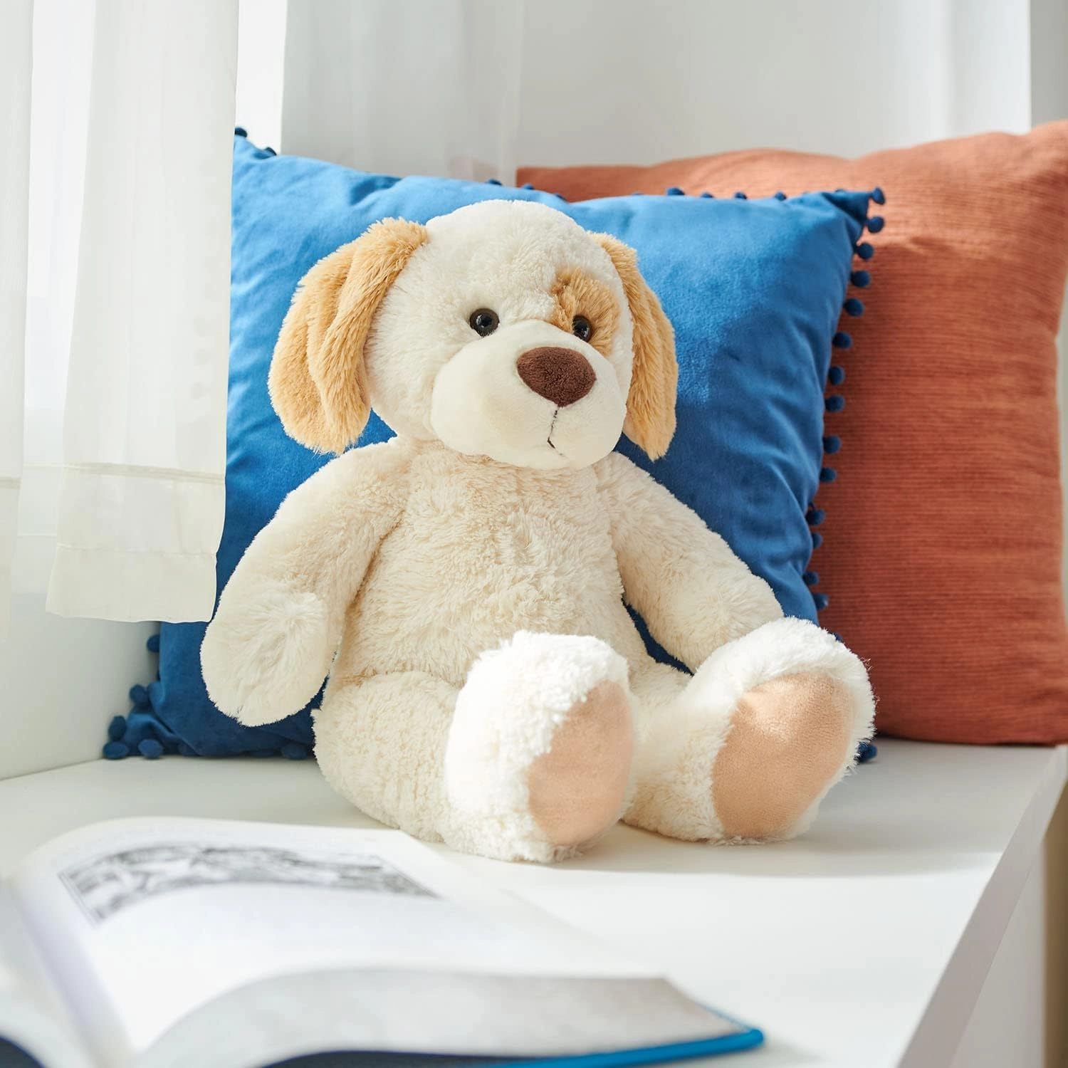 Tempur-Pedic TEMPUR-Plush Puppy Stuffed Animal, White 16 inches