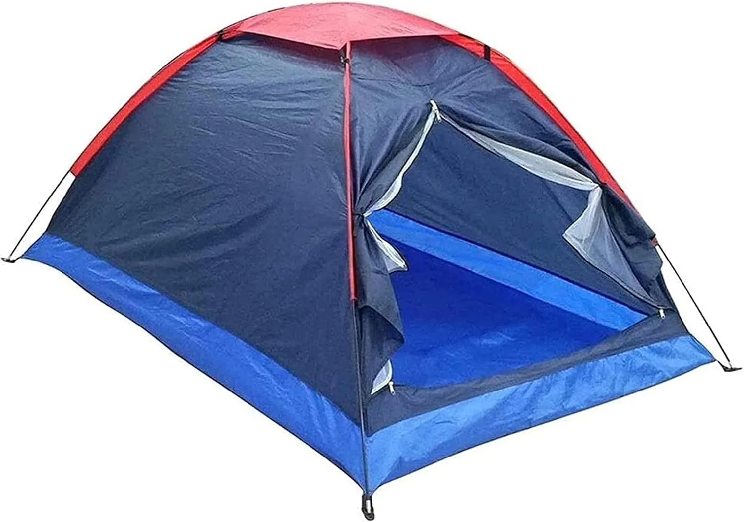 Tent TentCamping Backpacking Tent 2-Man Lightweight Tent Waterproof Double Layer Dome Tent Camping Hiking Tent Color : Blue