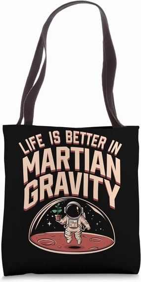 Terraforming Mars Space Exploration Mars Colonization Tote Bag