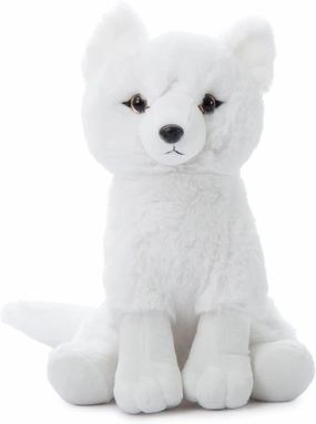 The Petting Zoo Arctic Fox Stuffed Animal, Gifts for Kids, Wild Onez Zoo Animals, Arctic Fox Plush Toy 12 inches