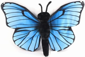The Petting Zoo, Butterfly Stuffed Animal, Gifts for Girls, Wild Onez Monarch Butterfly Plush Toy (20 inch), Blue, 423312