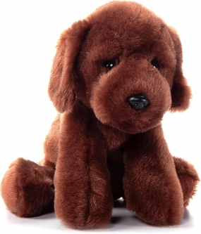 The Petting Zoo Chocolate Lab Dog Stuffed Animal Plushie, Gifts for Kids, Lab Dog Plush Toy 9 inches