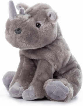 The Petting Zoo Rhino Stuffed Animal, Gifts for Kids, Wild Onez Zoo Animals, Southern Rhino Plush Toy 12 inches