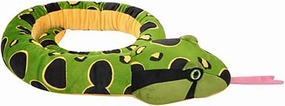 The Petting Zoo Snake Stuffed Animal, Gifts for Boys and Girls, Wild Onez Snakes, Green Anaconda Snake Plush Toy, 54 inches