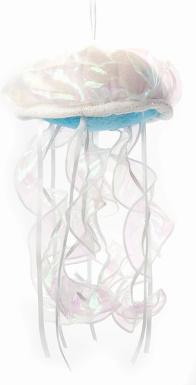 The Petting Zoo White Moon Jellyfish Stuffed Animal Plushie, Wild Onez Sealife Animals, Moon Jellyfish Plush Toy 8 inches
