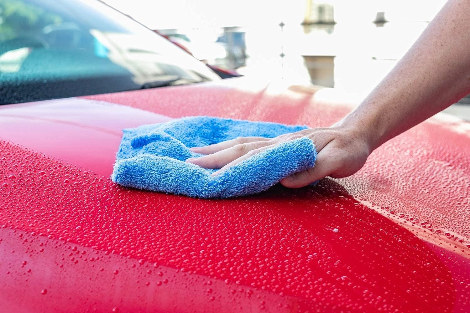 The Rag Company - Eagle Edgeless 500 (4-Pack) Professional Korean 70/30 Blend Super Plush Microfiber Detailing Towels, 500GSM, 16in x 16in, Ice Grey