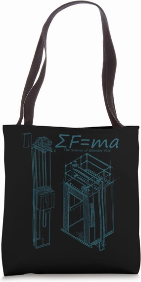 The Science of Elevator Rise Elevator Mechanic Operator Tote Bag