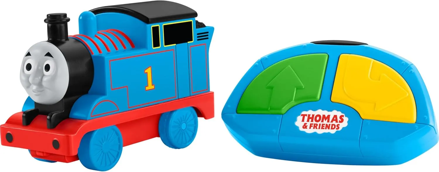 Thomas & Friends Fisher-Price My First, R/C Thomas, Battery-Powered Remote-Controlled Train Engine with Character Phrases for Toddlers