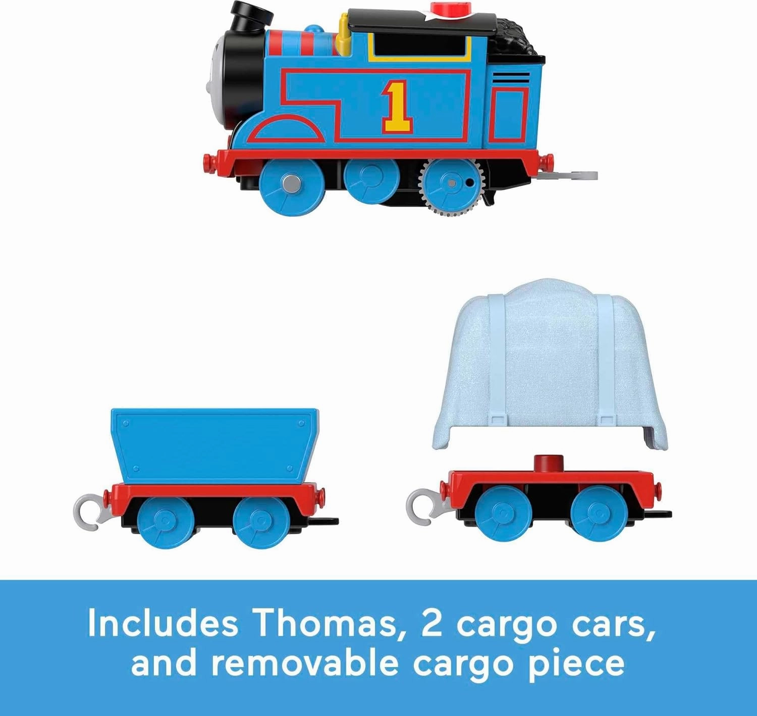 Thomas & Friends Motorized Toy Train Talking Thomas Engine with Sounds & Phrases Plus Cargo for Preschool Kids Ages 3  Years