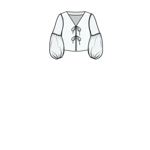 TIE BLOUSE x LANTERN