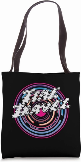 Time Travel" Retro Tote Bag
