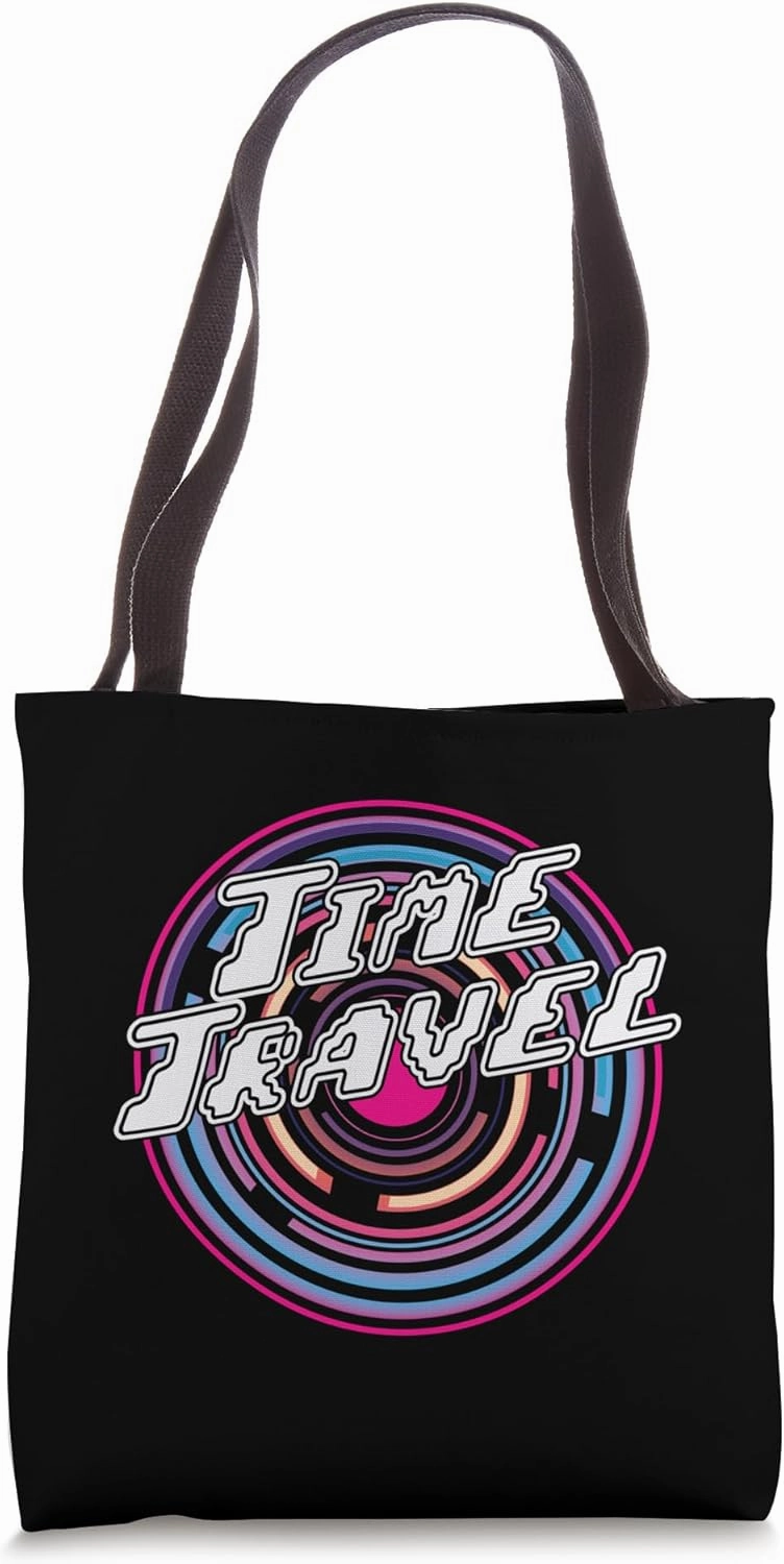 Time Travel" Retro Tote Bag