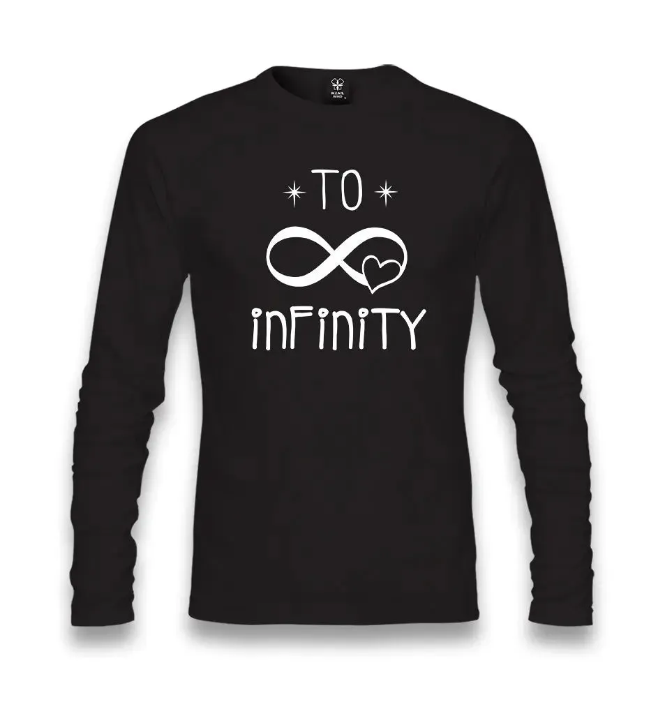 To Infinity Unisex Black Longsleeve