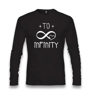To Infinity Unisex Black Longsleeve